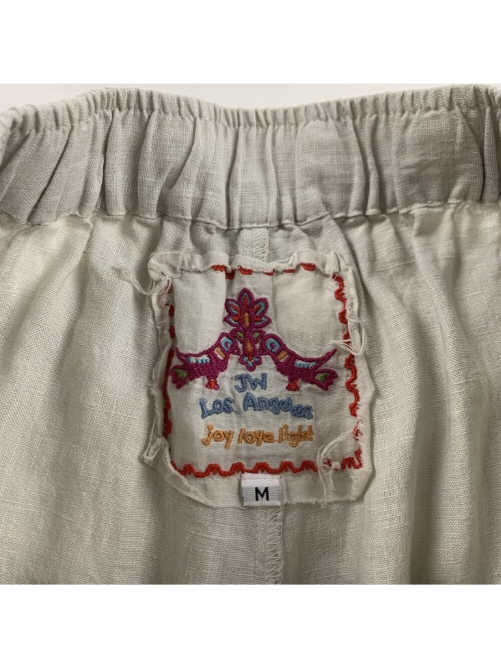 Johnny Was Flax Linen Pull On Jogger Pant M - Picture 3 of 7